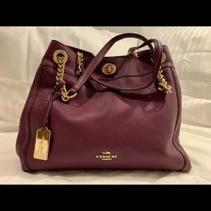 Leather purse Coach (almost new)